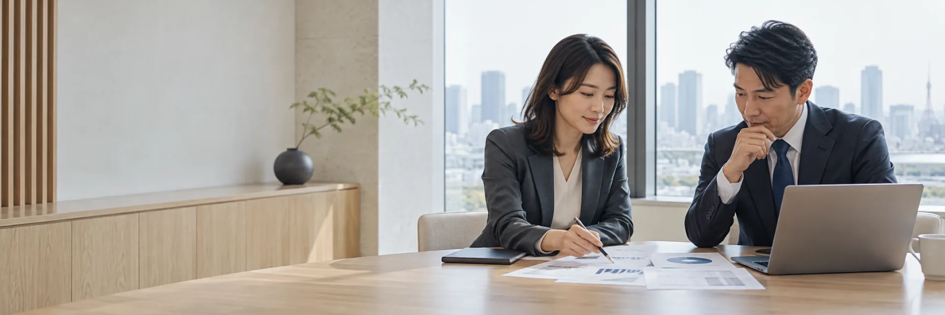 Minh họa nhóm chuyên gia trao đổi tài liệu trong dự án dịch thuật