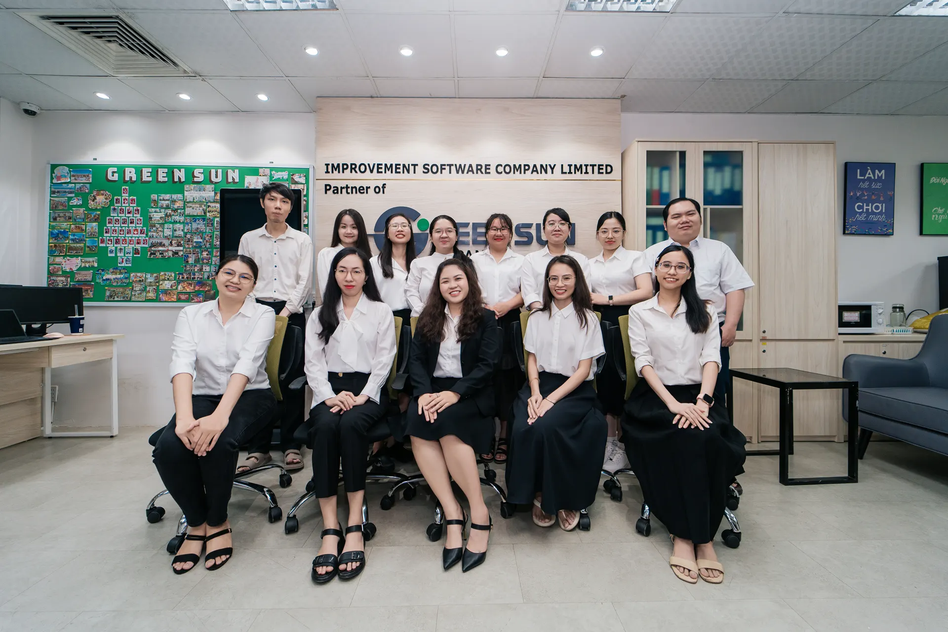 Đội ngũ Green Sun tại văn phòng TP. Hồ Chí Minh