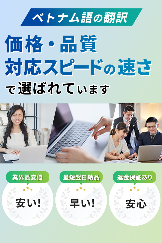 ベトナム語翻訳サビース