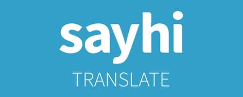SayHi translate logo | 多言語翻訳のGreen Sun Japan 株式会社 Sayhi translate app logo