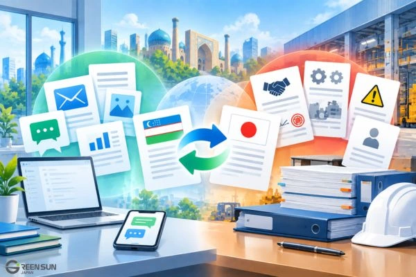 Intro Image - Uzbek translation for Japanese and English business documents
