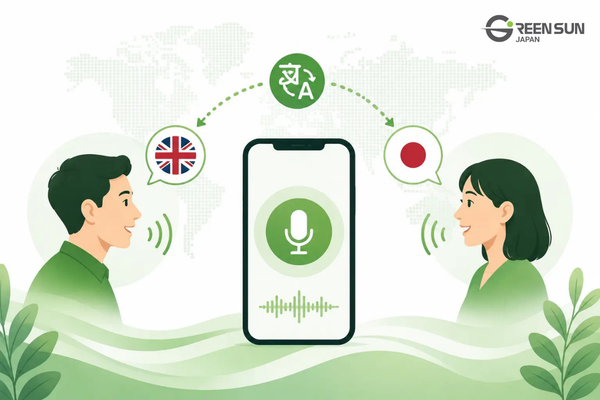Real-time English translation app for online meetings