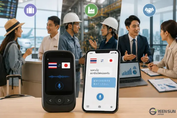 What's the difference between a Thai translation device and an app?