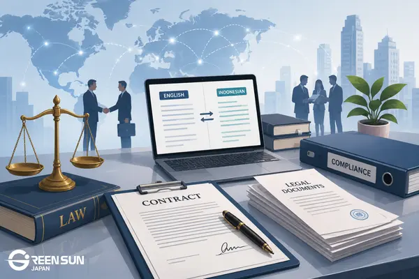 Cross-border legal translation between English and Indonesian