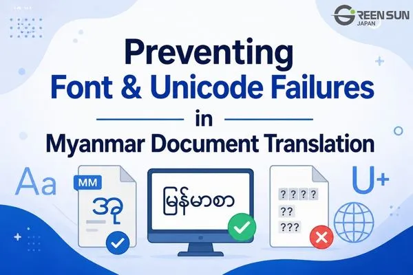Myanmar Document Translation: How to Prevent Unicode, Font, and Layout Errors in Official Files