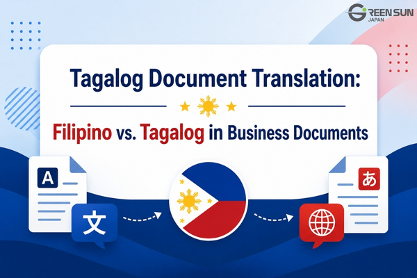Tagalog business document translation