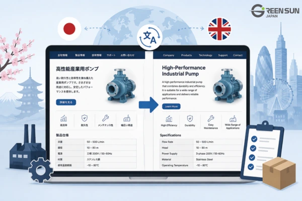 Japanese website translation services for B2B manufacturers