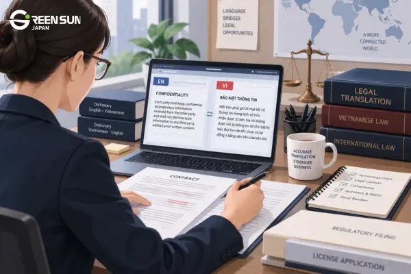 Vietnamese legal translation services for contracts, licenses and compliance records