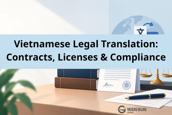 Vietnamese Legal Translation Services: Contracts, Licenses & Compliance Records